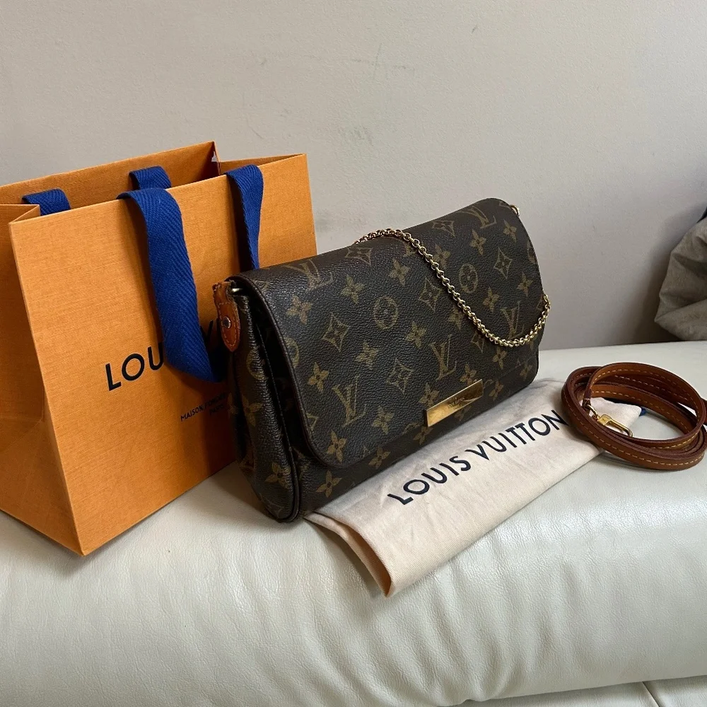🔥 Louis Vuitton favorite MM in monogram FULL SET - Picture 2 of 16
